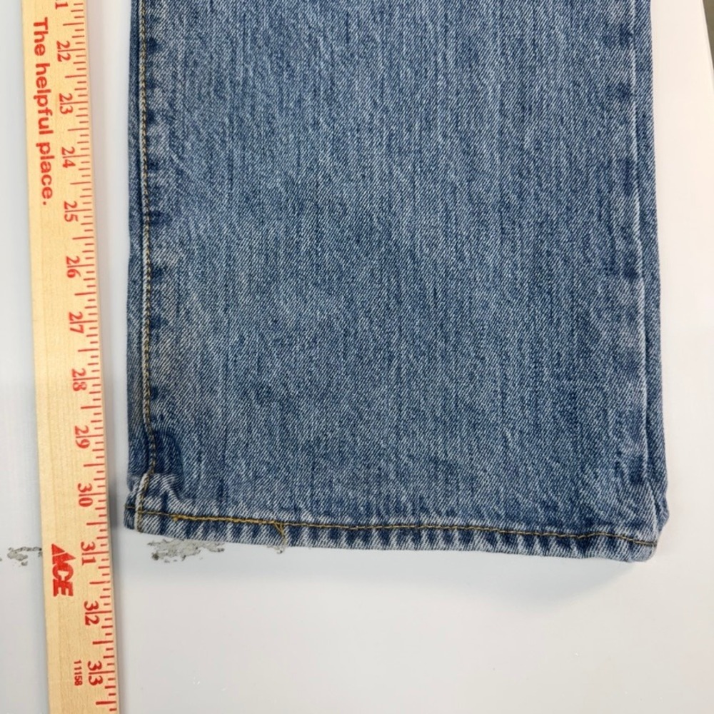 Levis 501 Original Fit Jeans Mens 40x32 Blue Denim Straight Leg Button Fly - Picture 9 of 13
